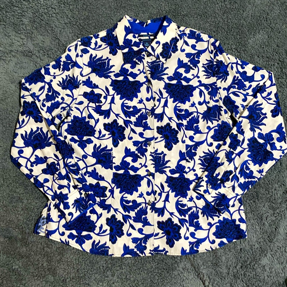 EUC Westbound Floral Buttondown